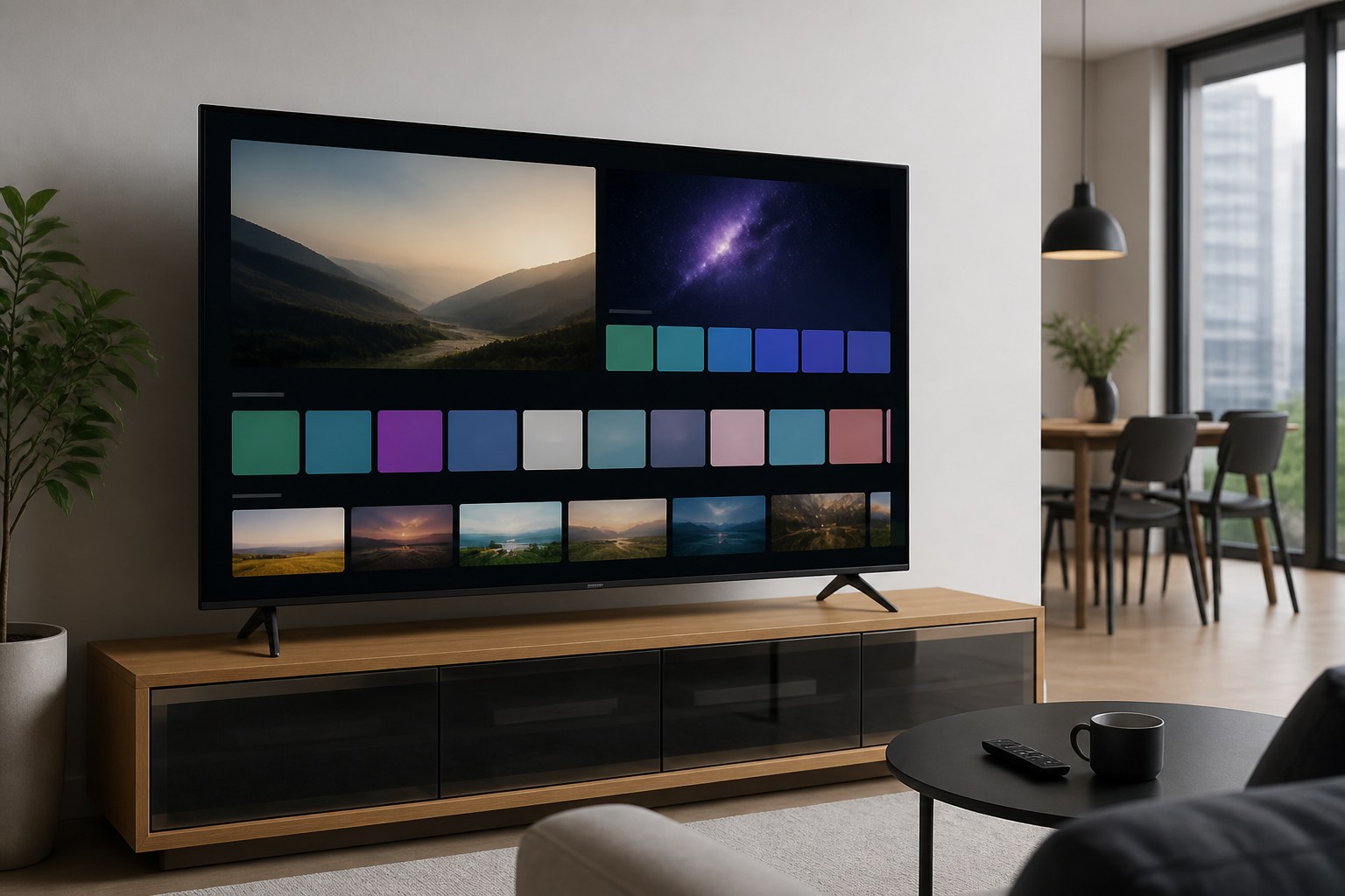 LG webOS home row — pin your streaming apps