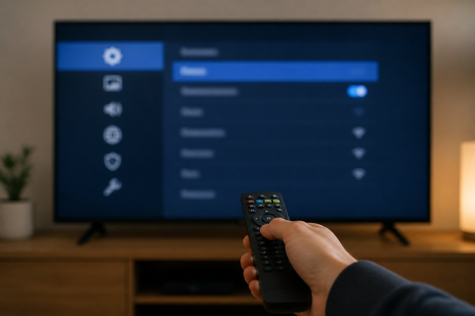 Player settings control buffer, format, and EPG behavior